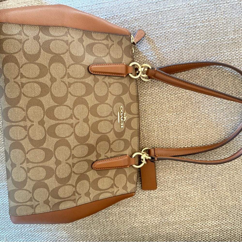 Coach Shoulder Brown Signature Bag